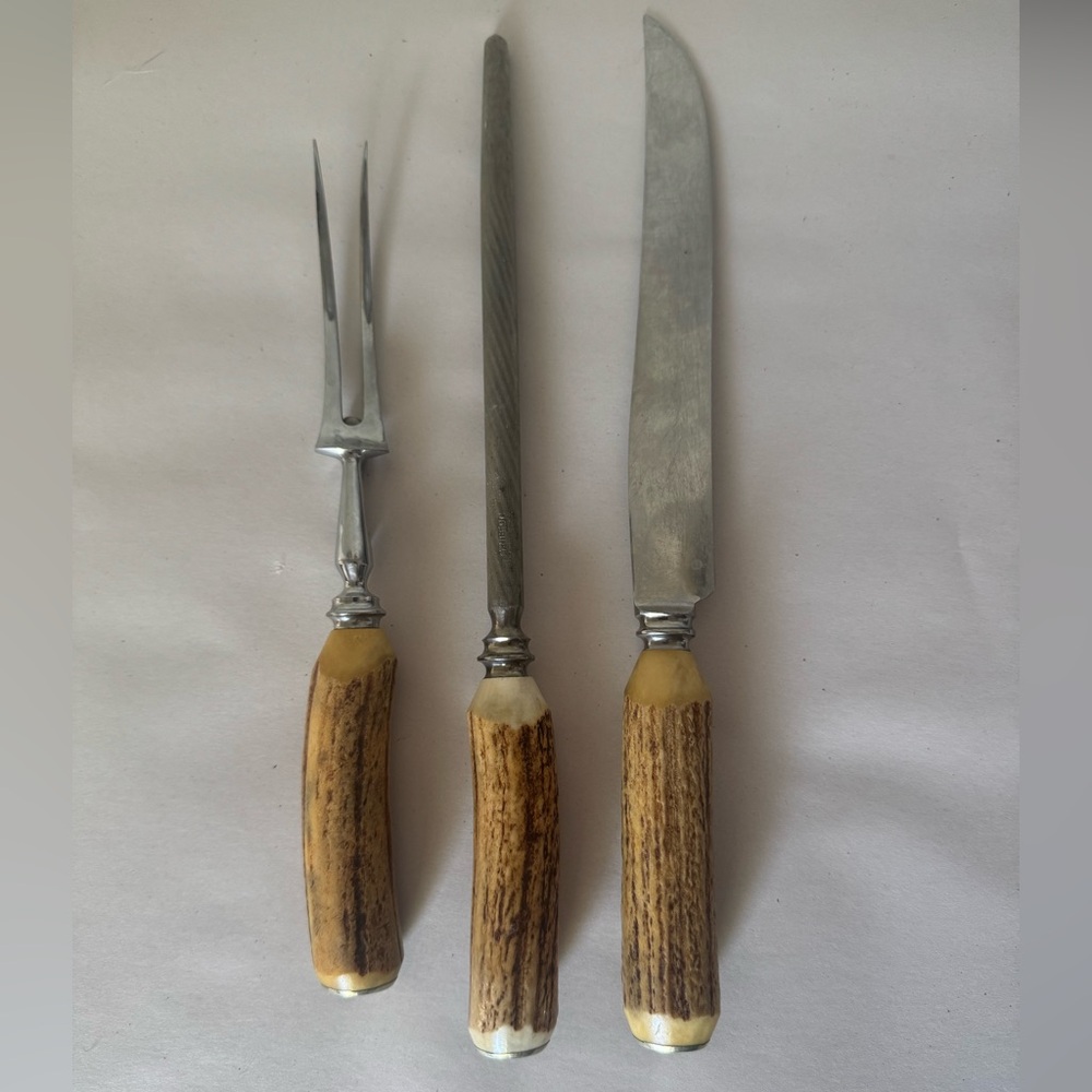 Vintage 1950’s Bone Cutlery Set made in England